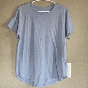 Madewell‎ 100% Cotton Relaxed Tee – Dusty Blue – Size L